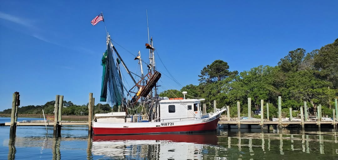 Shrimp trawler at the dock